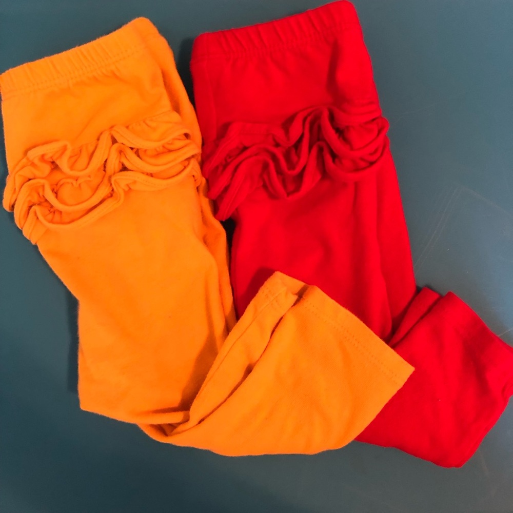 Old Navy ruffle bottom pants 6-12 months worn once